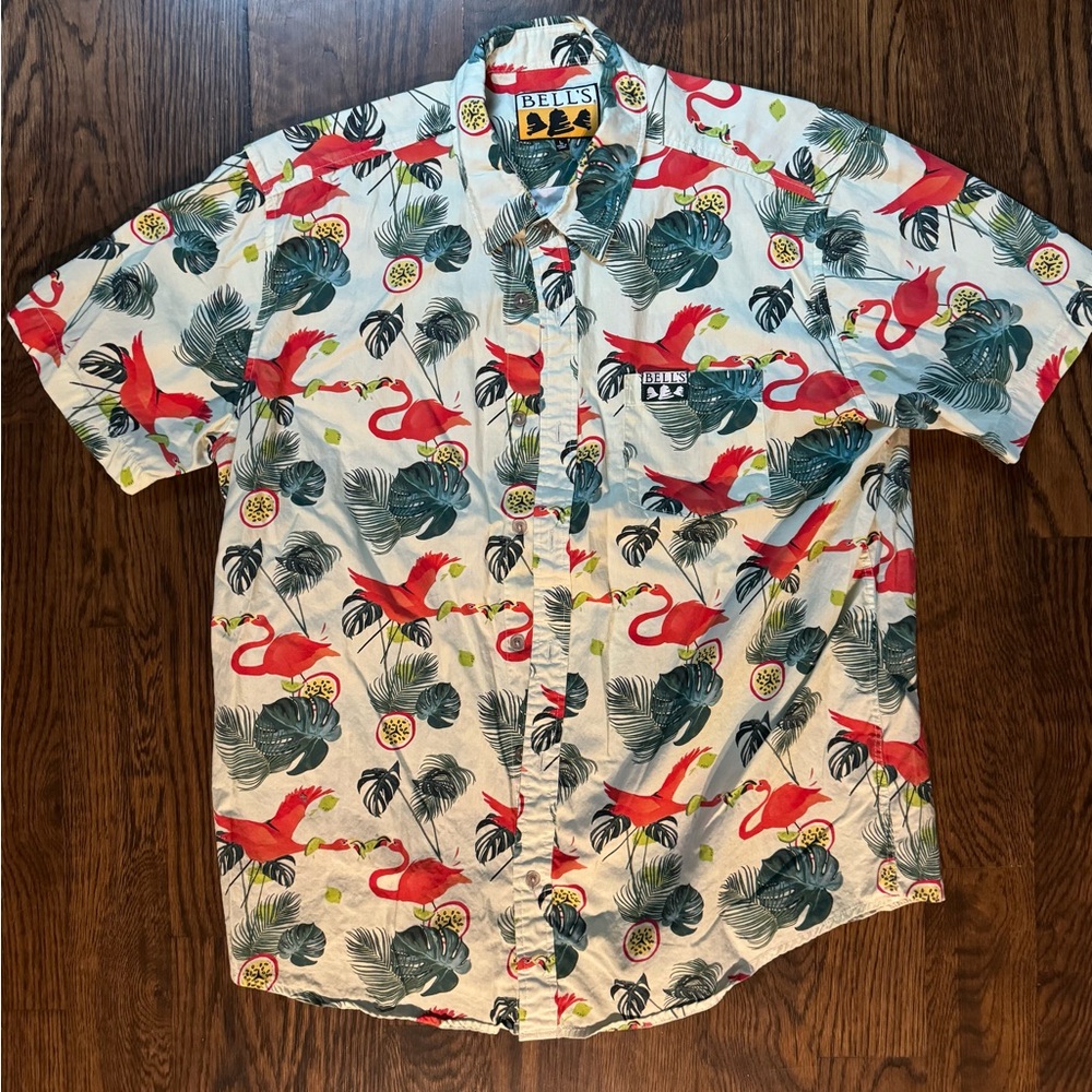 Bell’s Brewing Flamingo Hawaiian shirt